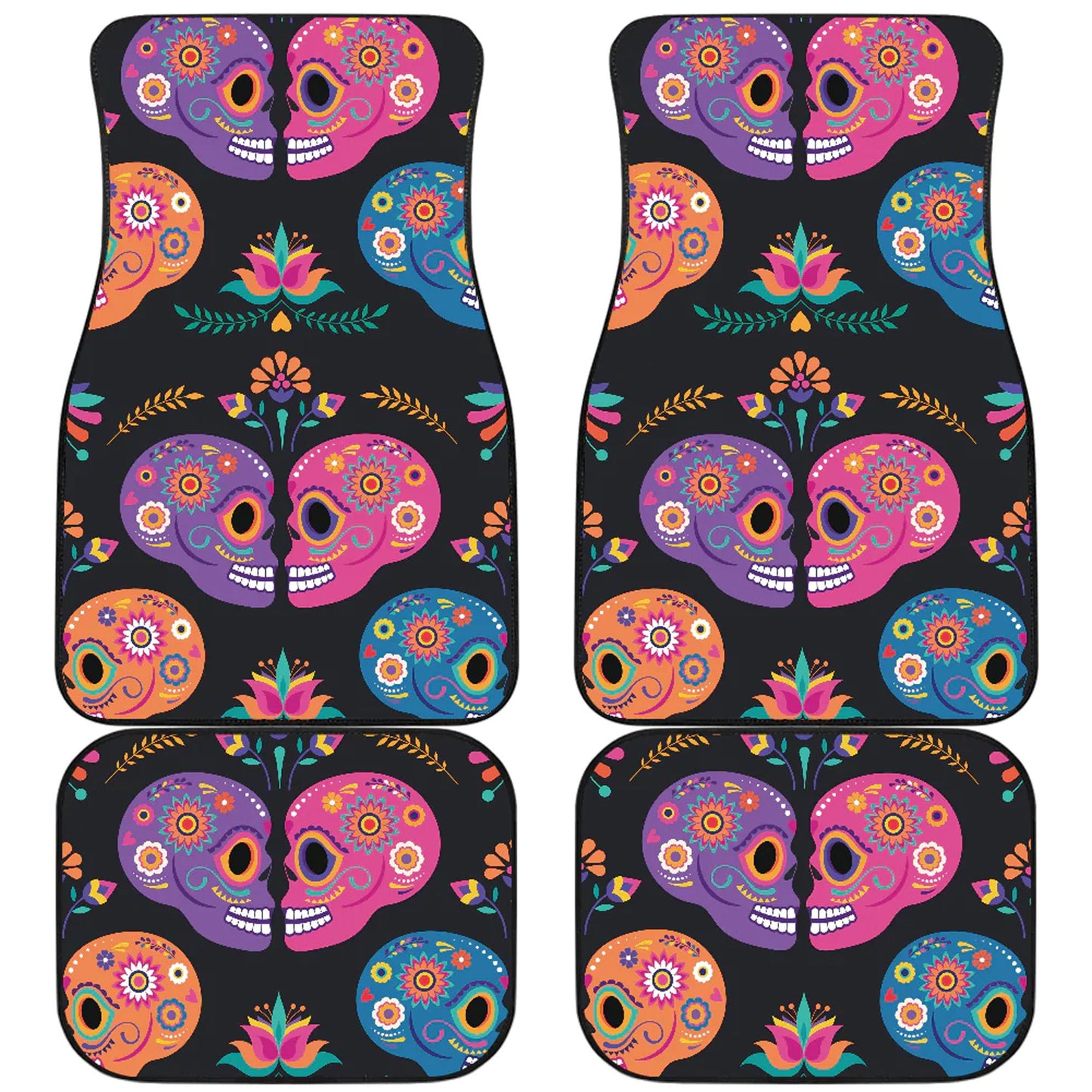 Sugar skull dia de los muertos calaveras Car Seat Covers, day of the dead car seat cover, sugar skull car accessories, car seat covers