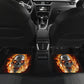Flaming skull gothic car seat covers car mats, Halloween fire car mat seat covers, Skeleton grim reaper car mat car accessories seat covers