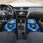Flaming skull gothic car seat covers car mats, Skeleton fire car mat seat covers, Halloween grim reaper car mat car accessories seat covers