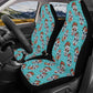 Floral sugar skull Car Seat Covers car mats, Day of the dead rose car seat cover mats, candy skull calaveras car accessories covers mats