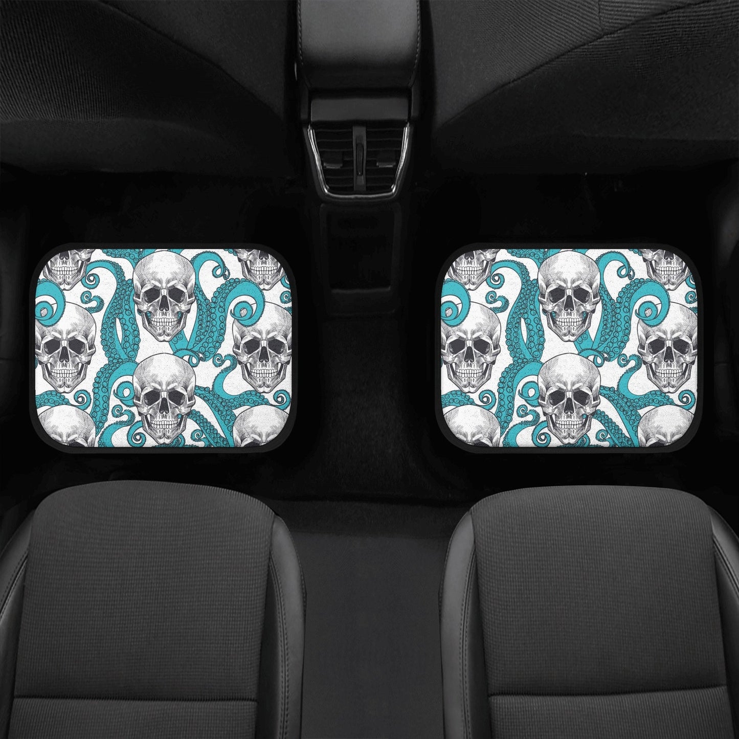 Pulpo skull Car Seat Covers car mats, Gothic skull car seat cover mats, Halloween skeleton skull grim reaper car accessories covers mats