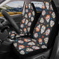Mexico skull Car Seat Covers car mats, sugar skull car seat cover mats, Day of the dead gothic candy skull car seat protector covers mats