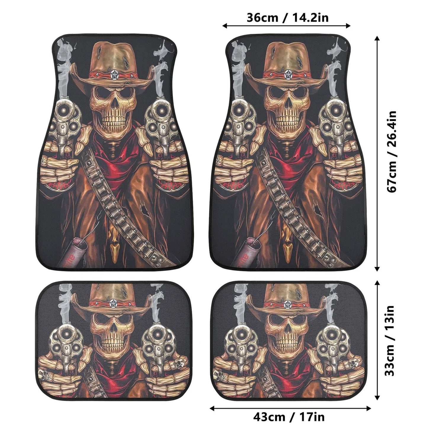 Grim reaper skull car seat covers car mats, Skeleton Halloween car mat seat covers, Gothic Horror skull car mat car accessories seat covers