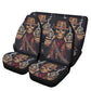 Grim reaper skull car seat covers car mats, Skeleton Halloween car mat seat covers, Gothic Horror skull car mat car accessories seat covers