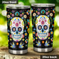Sugar skull tumbler, Day of the dead cup mug tumbler, Candy skull tumbler, Mexican calaveras reaper tumbler mug cup, skeleton gothic mug cup