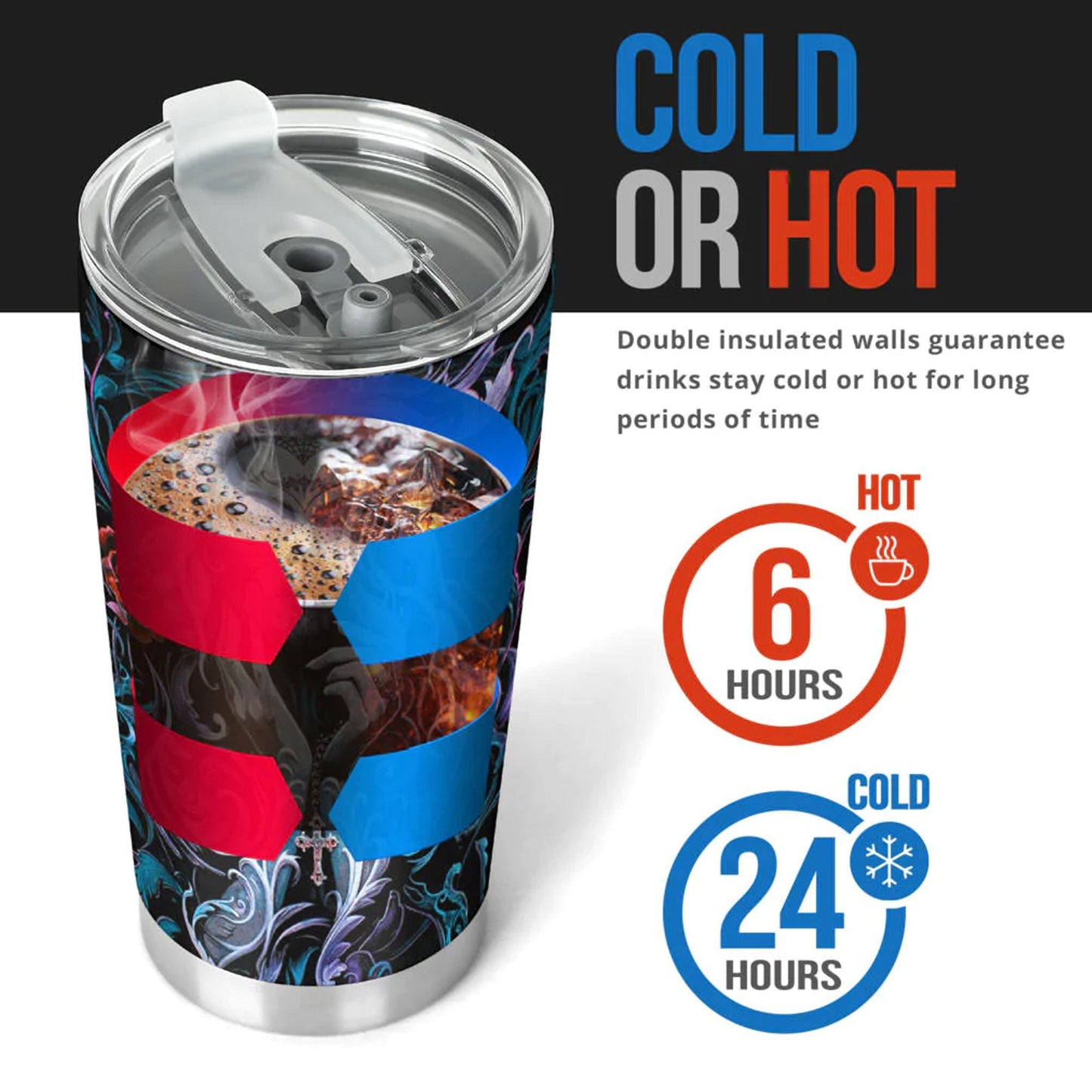 Day of the dead tumbler, sugar skull girl mug tumbler, Dia de los muertos skull tumbler mug cup, candy skull girl gothic mug cup tumblers