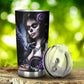 Sugar skull girl tumbler, Mexican skull girl mug tumbler, Dia de los muertos skull day of the dead skull girl gothic travel mug cup tumblers