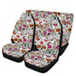 Candy skull Car Seat Covers car mats, Sugar skull car seat cover mats, Day of the dead gothic candy skulls car seat protector covers mats