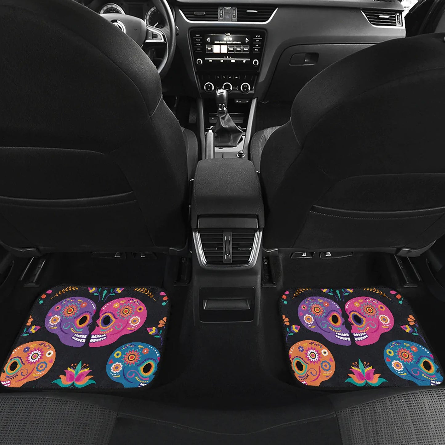 Sugar skull dia de los muertos calaveras Car Seat Covers, day of the dead car seat cover, sugar skull car accessories, car seat covers