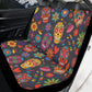 Floral Sugar skull Car Seat Covers car mats, Rose Candy skull car seat cover mats mexican gothic skull car seat protector covers mats