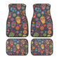 Floral Sugar skull Car Seat Covers car mats, Rose Candy skull car seat cover mats mexican gothic skull car seat protector covers mats