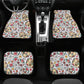 Floral Sugar skull Car Seat Covers car mats, Rose Candy skull car seat cover mats mexican gothic skull car seat protector covers mats