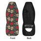 Floral skull pattern Car Seat Covers car mats Rose Candy skull car seat cover mats Halloween rose gothic skull car seat protector covers mat