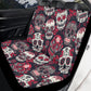 Floral sugar skull Car Seat Covers car mats Rose Candy skull car seat cover mats Halloween rose gothic skull car seat protector covers mat