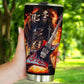 Grim reaper guitarist skull tumbler Halloween skull cup mug, skull travel tumbler Gothic  skull mug tumbler skeleton guitarist skull mug cup