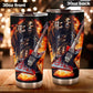Grim reaper guitarist skull tumbler Halloween skull cup mug, skull travel tumbler Gothic  skull mug tumbler skeleton guitarist skull mug cup