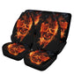 Flaming skull Car Seat Cover car mat, Fire skull car seat cover mat Skeleton gothic skull car seat protector covers mat skeleton car mats