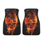 Flaming skull Car Seat Cover car mat, Fire skull car seat cover mat Skeleton gothic skull car seat protector covers mat skeleton car mats