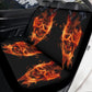 Flaming skull Car Seat Cover car mat, Fire skull car seat cover mat Skeleton gothic skull car seat protector covers mat skeleton car mats