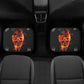 Flaming skull Car Seat Cover car mat, Fire skull car seat cover mat Skeleton gothic skull car seat protector covers mat skeleton car mats