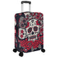 Sugar skull luggage covers, day of the dead candy skull suitcase covers, dia de los muertos calaveras mexican skull luggage suitcase covers