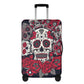 Sugar skull luggage covers, day of the dead candy skull suitcase covers, dia de los muertos calaveras mexican skull luggage suitcase covers