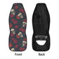 Floral skull Car Seat Cover car mat, Rose skull car seat cover mat Skeleton gothic skull car seat protector covers mat skeleton car mats