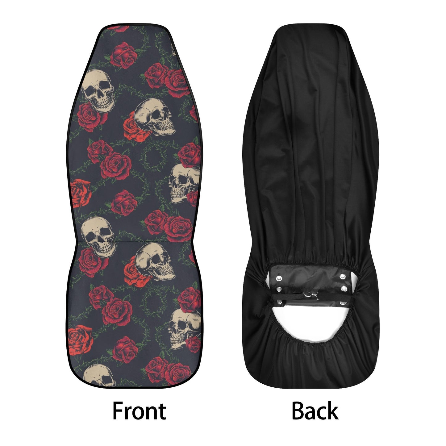 Floral skull Car Seat Cover car mat, Rose skull car seat cover mat Skeleton gothic skull car seat protector covers mat skeleton car mats