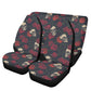 Floral skull Car Seat Cover car mat, Rose skull car seat cover mat Skeleton gothic skull car seat protector covers mat skeleton car mats