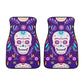 Day of the dead Car Seat Covers car mats Calaveras Candy skull car seat cover mats Halloween rose sugar skull car seat protector covers mat