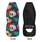 Day of the dead Car Seat Covers car mats Calaveras Candy skull car seat cover mats Halloween rose sugar skull car seat protector covers mat