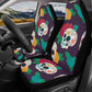 Day of the dead Car Seat Covers car mats Calaveras Candy skull car seat cover mats Halloween rose sugar skull car seat protector covers mat