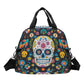 Sugar skull lunch bag, day of the dead lunch bag, sugar skull lunch box, sugar lunch tote, day of the dead lunch tote, candy skull lunch bag