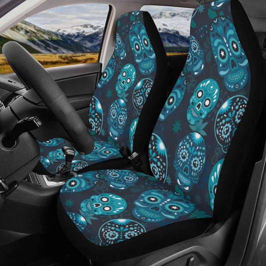 Dia de los muertos Car Seat Covers car mats, sugar skull car seat cover mats, candy skull Mexican skull gothic car accessories covers mats