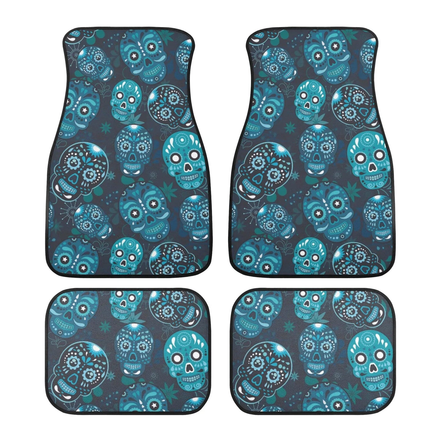 Dia de los muertos Car Seat Covers car mats, sugar skull car seat cover mats, candy skull Mexican skull gothic car accessories covers mats