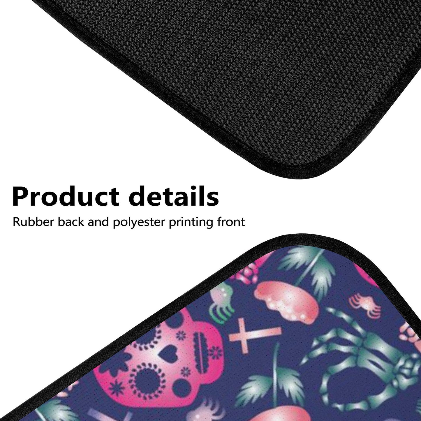 Skeleton sugar skull Car Seat Covers car mats, sugar skull car seat cover mats, Halloween gothic skull gothic car accessories covers mats