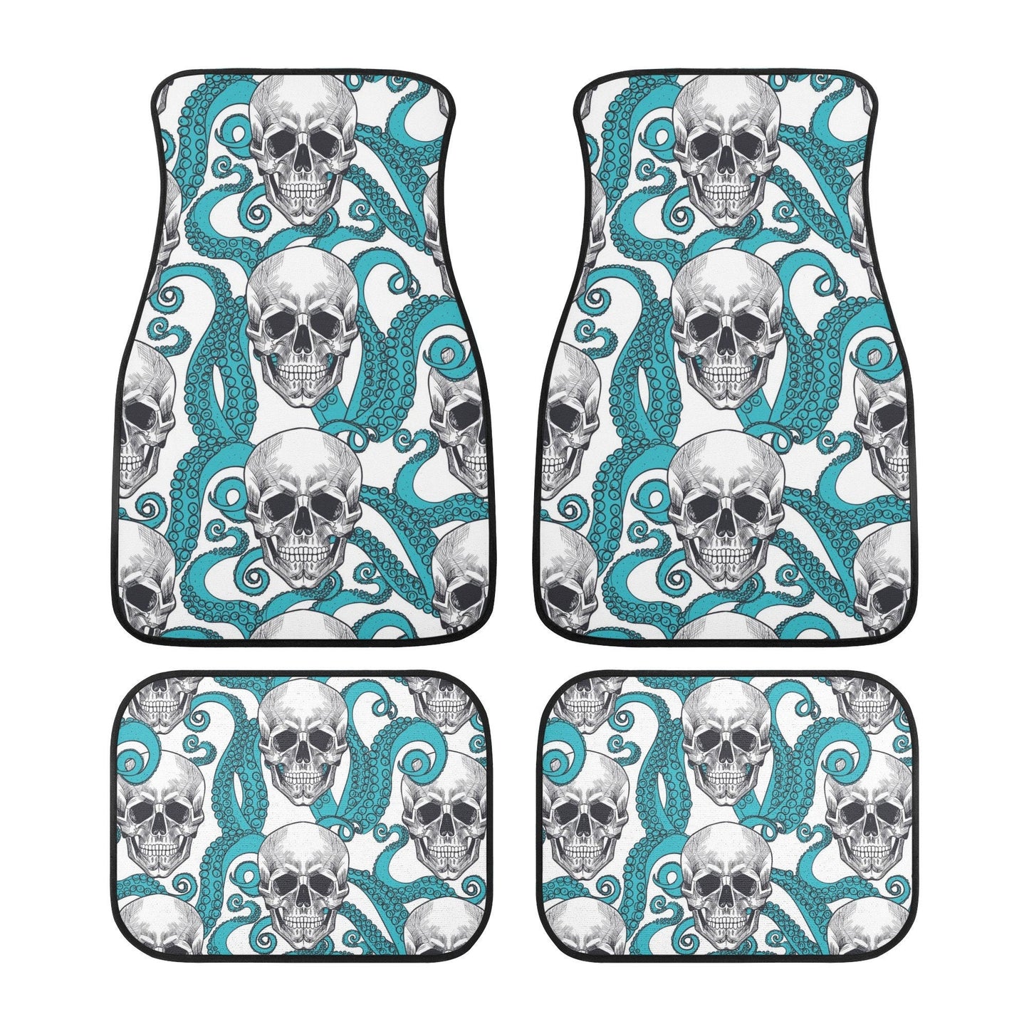 Pulpo skull Car Seat Covers car mats, Gothic skull car seat cover mats, Halloween skeleton skull grim reaper car accessories covers mats