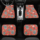Sugar skull Car Seat Covers car mats, Candy skull car seat cover mats, Dia de los muertos gothic candy skull car seat protector covers mats