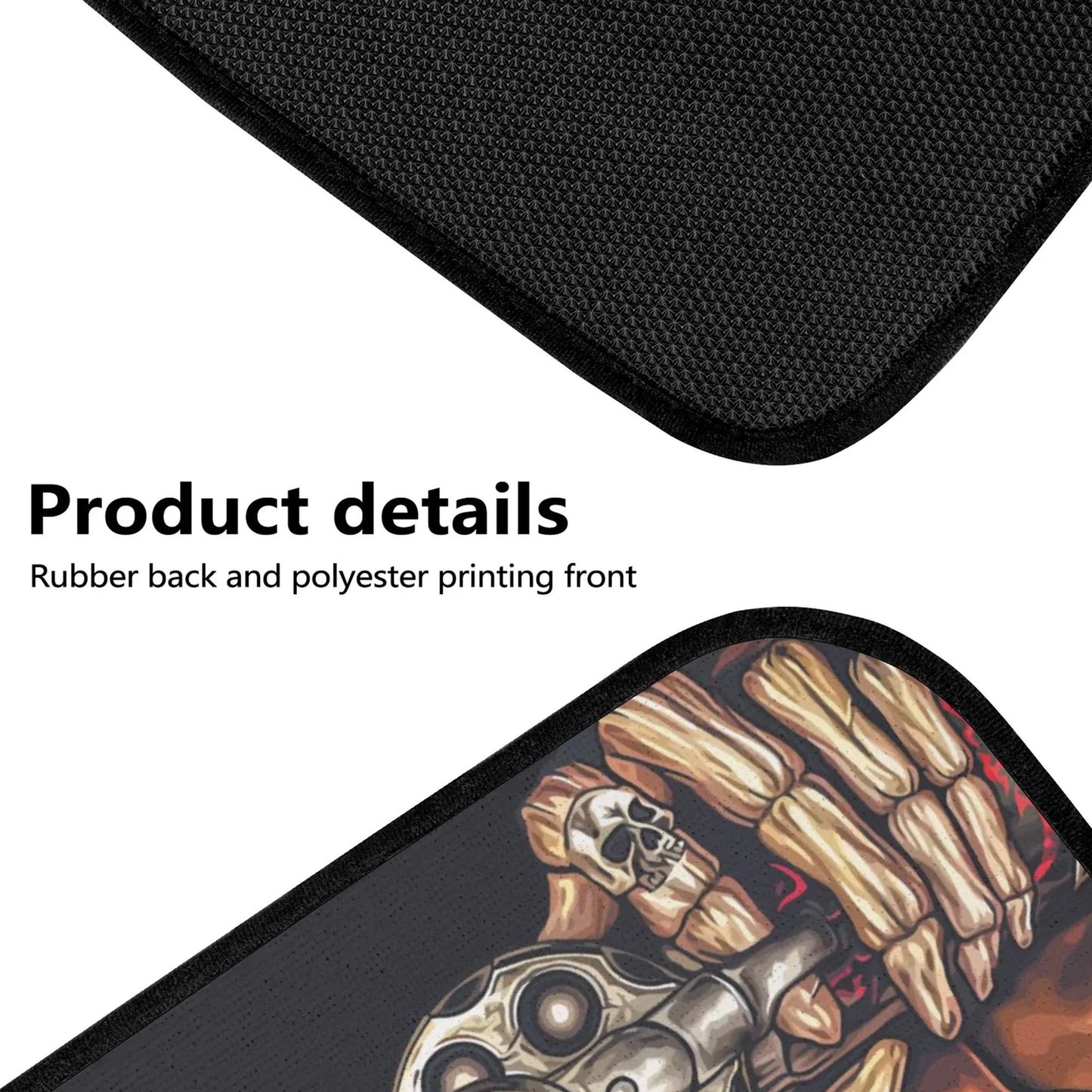 Grim reaper skull car seat covers car mats, Skeleton Halloween car mat seat covers, Gothic Horror skull car mat car accessories seat covers