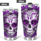 Day of the dead tumbler, sugar skull cup mug tumbler, Dia de los muertos  skull tumbler mug cup, candy skull skeleton gothic mug cup tumbler