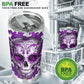 Day of the dead tumbler, sugar skull cup mug tumbler, Dia de los muertos  skull tumbler mug cup, candy skull skeleton gothic mug cup tumbler