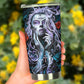 Day of the dead tumbler, sugar skull girl mug tumbler, Dia de los muertos skull tumbler mug cup, candy skull girl gothic mug cup tumblers