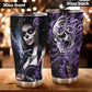 Sugar skull girl tumbler, Mexican skull girl mug tumbler, Dia de los muertos skull day of the dead skull girl gothic travel mug cup tumblers