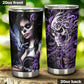 Sugar skull girl tumbler, Mexican skull girl mug tumbler, Dia de los muertos skull day of the dead skull girl gothic travel mug cup tumblers