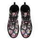 Day of the dead leather boots, sugar skull boots for men women sugar skull women's boots, candy skull women's boots, Calaveras leather boots