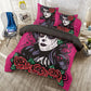 4pcs Sugar skull girl bedding duvet cover, day of the dead bedding set, dia de los muertos candy skull duvet cover bedding pillow covers