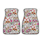 Candy skull Car Seat Covers car mats, Sugar skull car seat cover mats, Day of the dead gothic candy skulls car seat protector covers mats