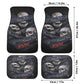No see no hear no speak evils skull car seat cover car mat, gothic skull car seat cover mats, Halloween evils skull car protector cover mat