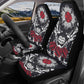 Floral skull Car Seat Cover car mat, Halloween skull car seat cover mat Rose gothic skull car seat protector covers mat skeleton car mats
