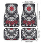 Floral skull Car Seat Cover car mat, Halloween skull car seat cover mat Rose gothic skull car seat protector covers mat skeleton car mats
